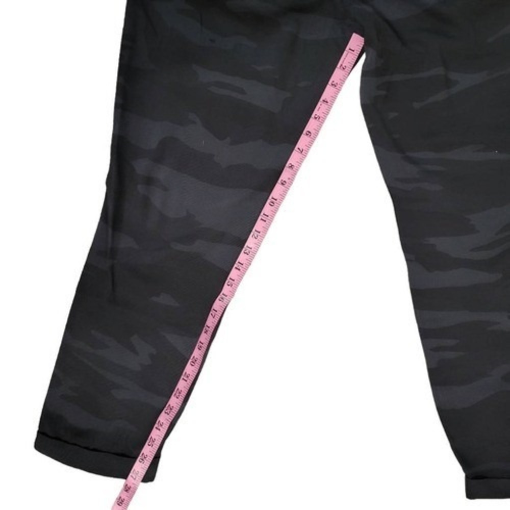 Splendid Womens Camo Jogger Pants Black Grey Elastic Waist Relaxed Fit Large - Picture 7 of 14